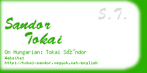 sandor tokai business card